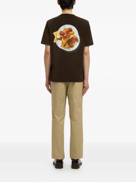 Grafic tricou Selected cu imagine maro