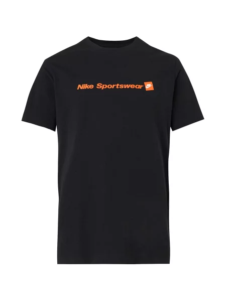 Nike Sportswear Tricou STD portocaliu închis / negru alb