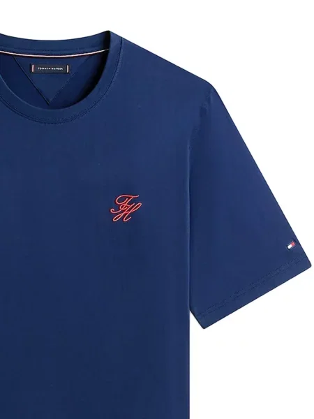 Μπλούζα Tommy Hilfiger με κέντημα μπλε