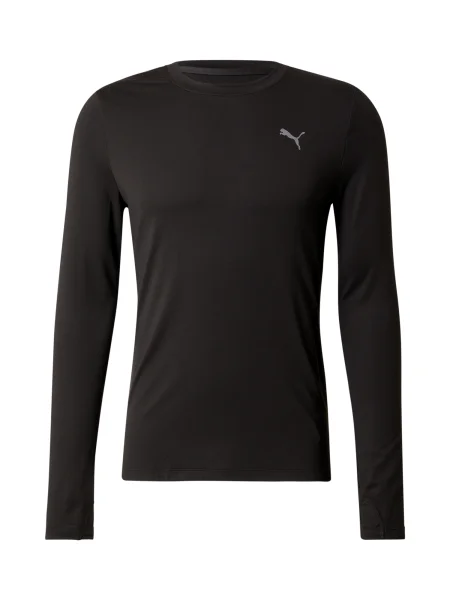 Hosszú ujjú póló Puma fekete