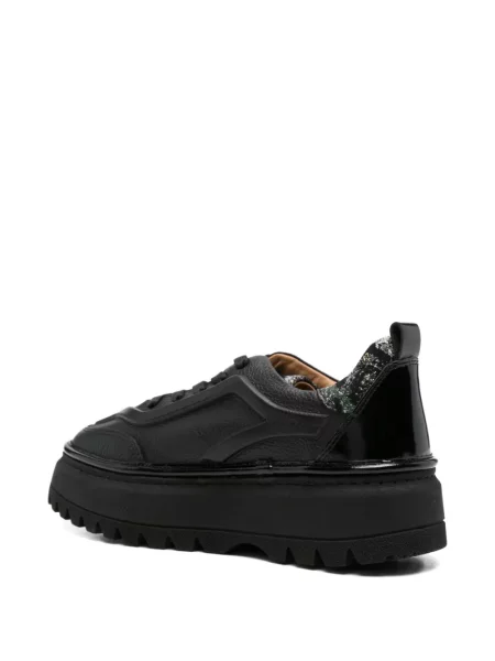 Sneakerși Sergio Moretti Firenze cu platformă negru