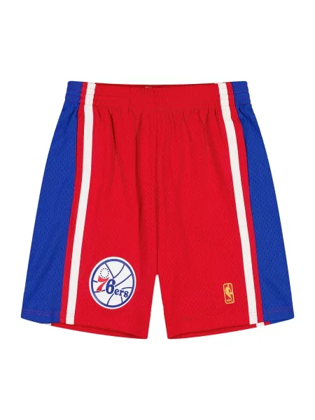 Mitchell & Ness Sportovní kalhoty NBA Philadelphia modrá / červená bílá