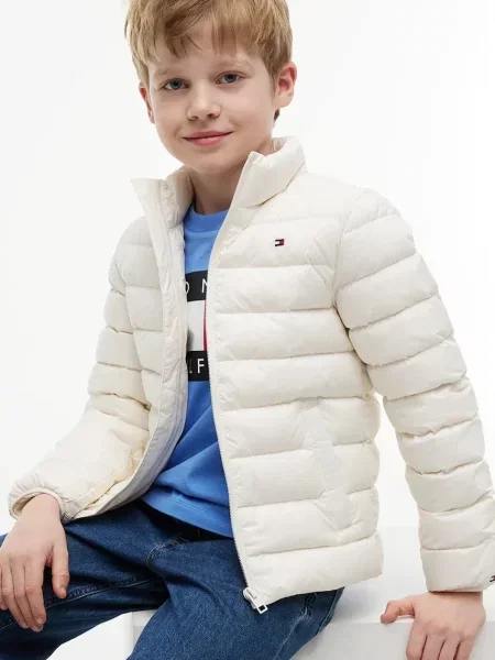Tommy Hilfiger пухено яке за деца бяло