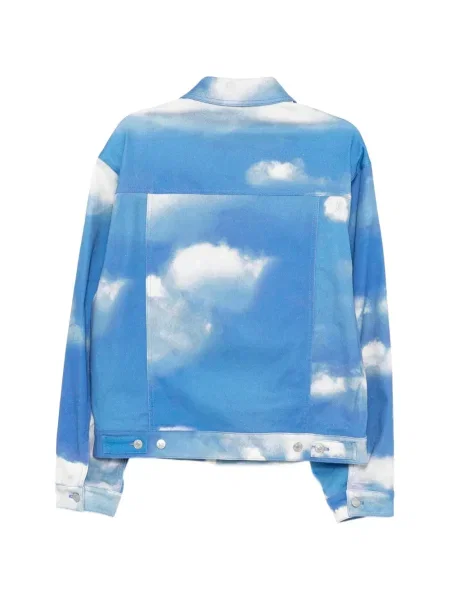 Geacă Moschino cu imagine albastru