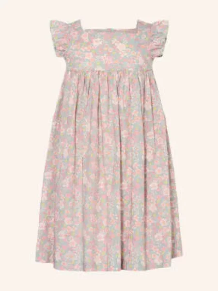 Petit Bateau Šaty S Volánky světle / světle růžová / růžová zelená