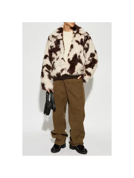 Сhinosy Dsquared2 z dziurami brązowe