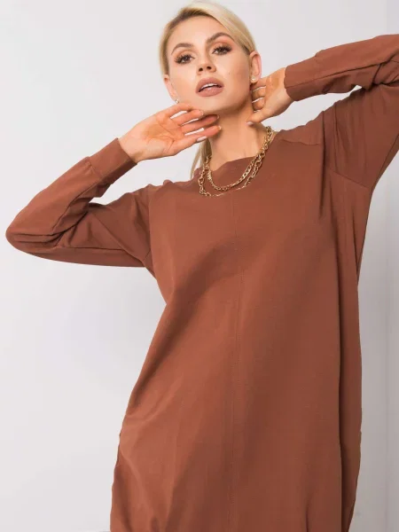 Rochie Fashionhunters de costum maro