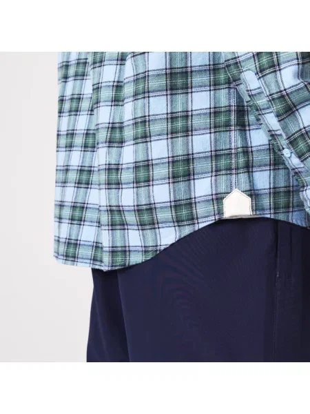 Lacoste Koszula W Kratę Regular Fit niebieska