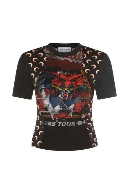 Tricou Marine Serre cu imagine negru