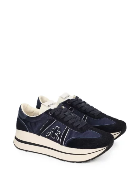 Sneakerși Premiata cu platformă albastru