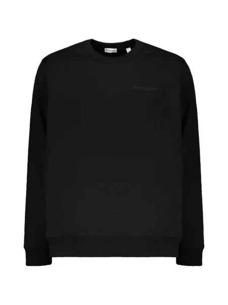 Pulover Burberry cu decolteu rotund negru