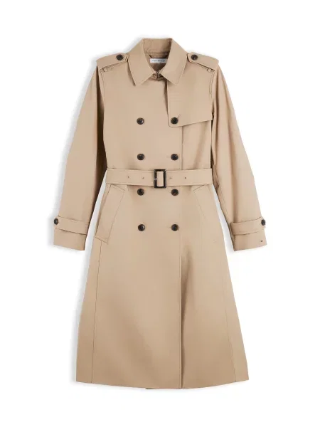TOMMY HILFIGER Palton de primăvară-toamnă bej