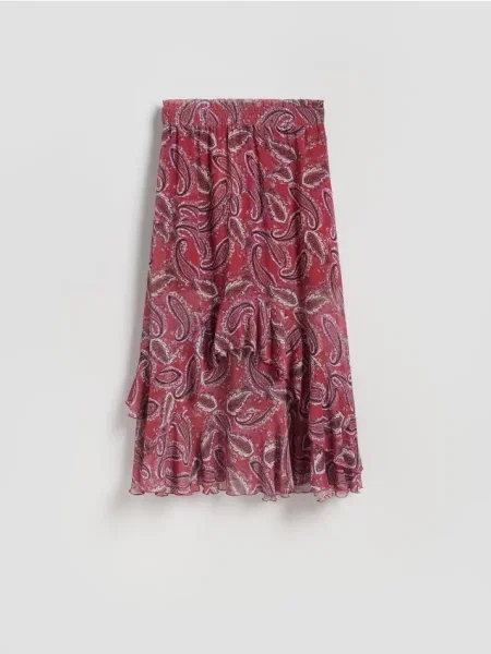 Reserved Юбка макси с узором різнобарвний 