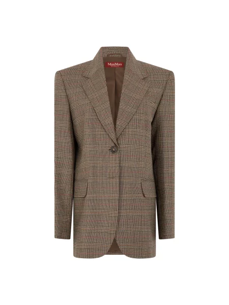 Marynarka Max Mara Studio wełniana w kratę