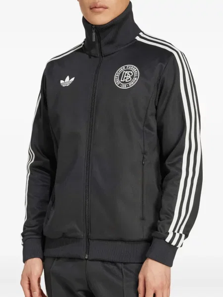 Csíkos póló Adidas fekete