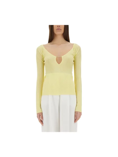 Top Jacquemus żółty