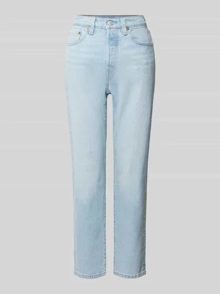 Levi's jeansy CROP niebieskie