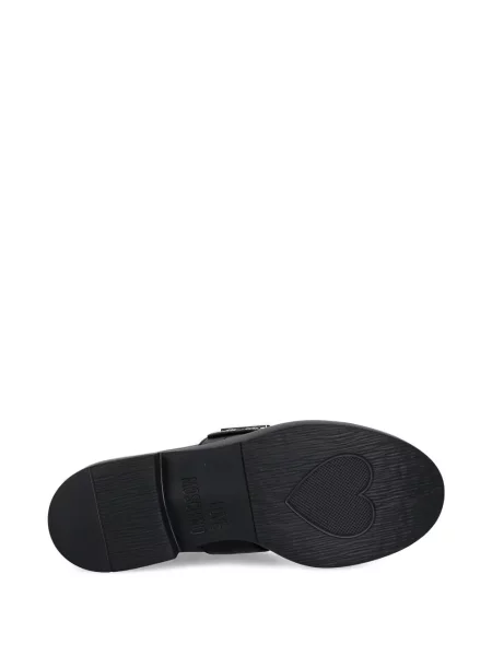 Pantofi loafer Love Moschino cu cataramă negru