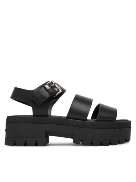 Tommy Jeans Sandalai juoda