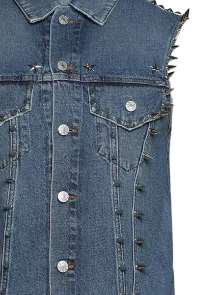 Vestă denim Marking Distance albastru