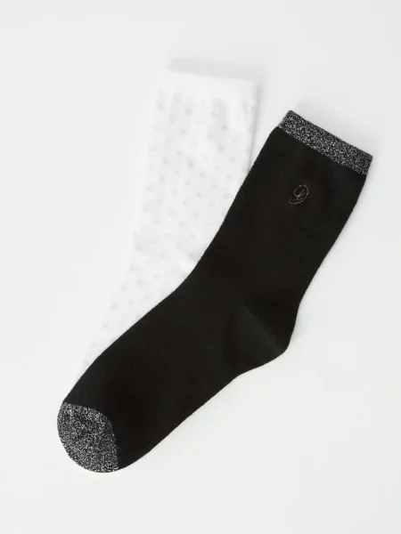 DIVERSE Набір шкарпеток Білий/чорний Бавовна/поліестер/еластан білі