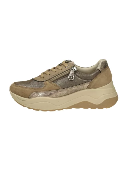 Sneakersy Imac skórzane brązowe