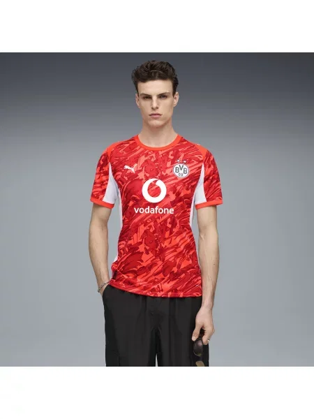 PUMA koszulka bramkarska z krótkim rękawem Borussia Dortmund Akcesoria XS czerwony