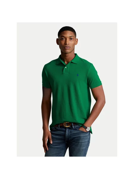 Polo Ralph Lauren Polo marškinėliai Slim Fit žalia