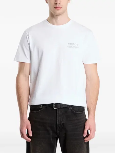Tricou Guess cu imagine alb