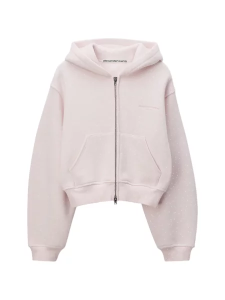 Суичър с качулка Alexander Wang розово