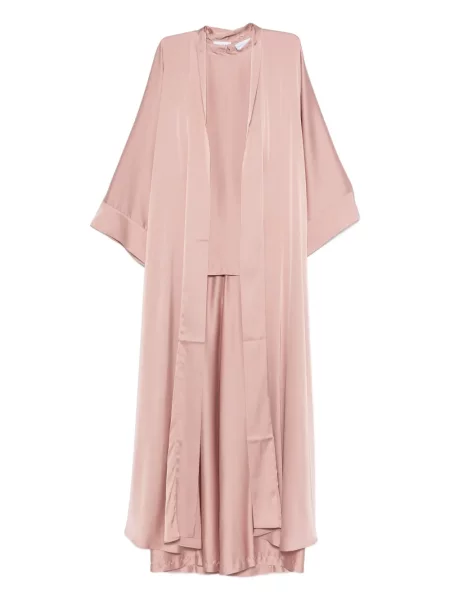 Salopetă Silkylicious din satin roz