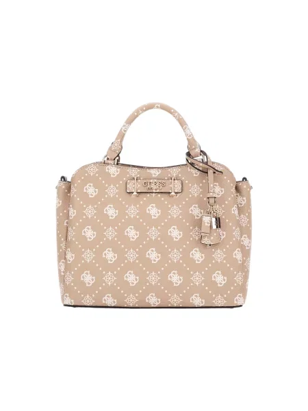 Чанта Guess SILIA бежово бяло