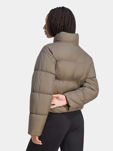 Демісезонна куртка adidas SHORT PADDED коричневий