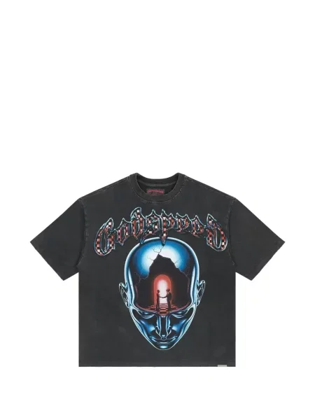 Tricou Godspeed cu imagine negru