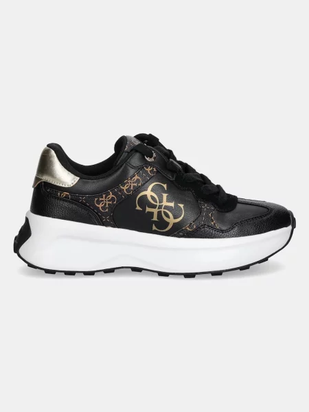 Sneakersy Guess skórzane czarne