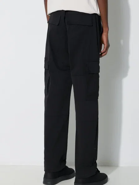 Штани Marcelo Burlon Cross Cotton Cargo фасон cargo чорний