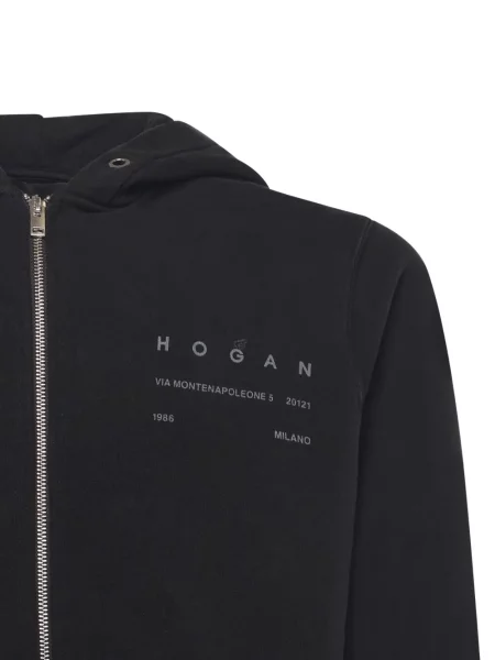 Hanorac cu glugă Hogan cu imagine negru