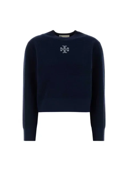 Sweter Tory Burch niebieski
