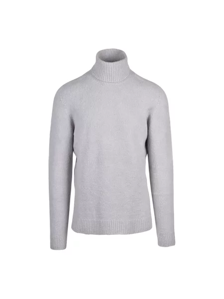 Sweter z golfem Roberto Collina szary