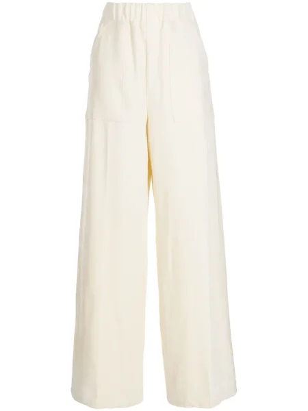 Pantaloni System de catifea alb