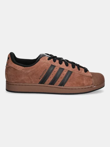 Superge iz semiša adidas Originals Superstar II rjava