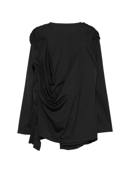 Bluză Comme Des Garçons drapată negru