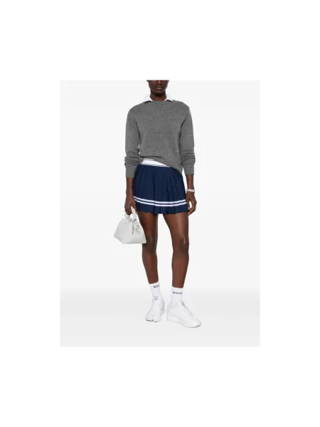 Sweter Sporty And Rich z logo szary