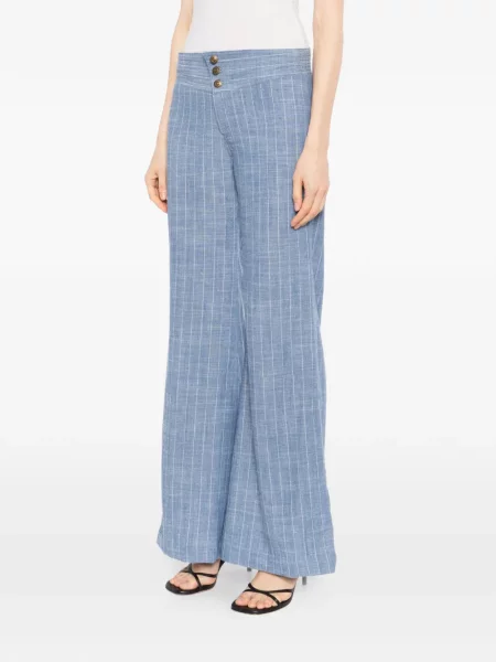 Pantaloni în carouri Blaklace în carouri albastru