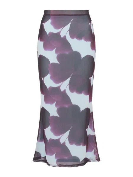 LeGer by Lena Gercke Fustă Floria albastru pastel / mov zmeură negru