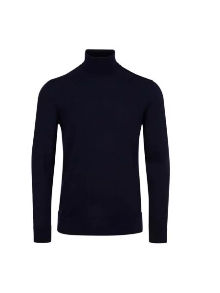 Sweter Calvin Klein wełniany niebieski