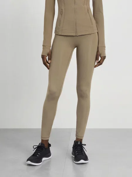 Lululemon Legíny Wunder Train No Line Hr Tight khaki