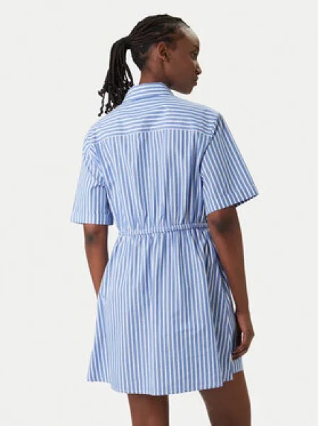 Tommy Jeans Palaidinės tipo suknelė dangaus žydra / balta mėlyna