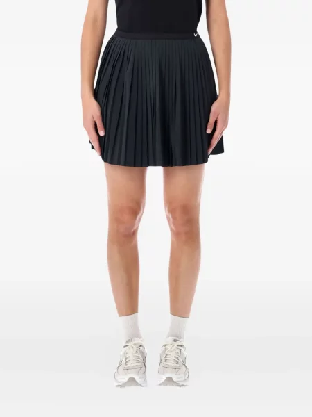 Iš natūralios odos retro stiliaus kelnės Nike apvaliu kaklu ruda
