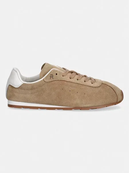 Tommy Hilfiger TH BELLA LOW RUNNER SUEDE superge semišaste bež